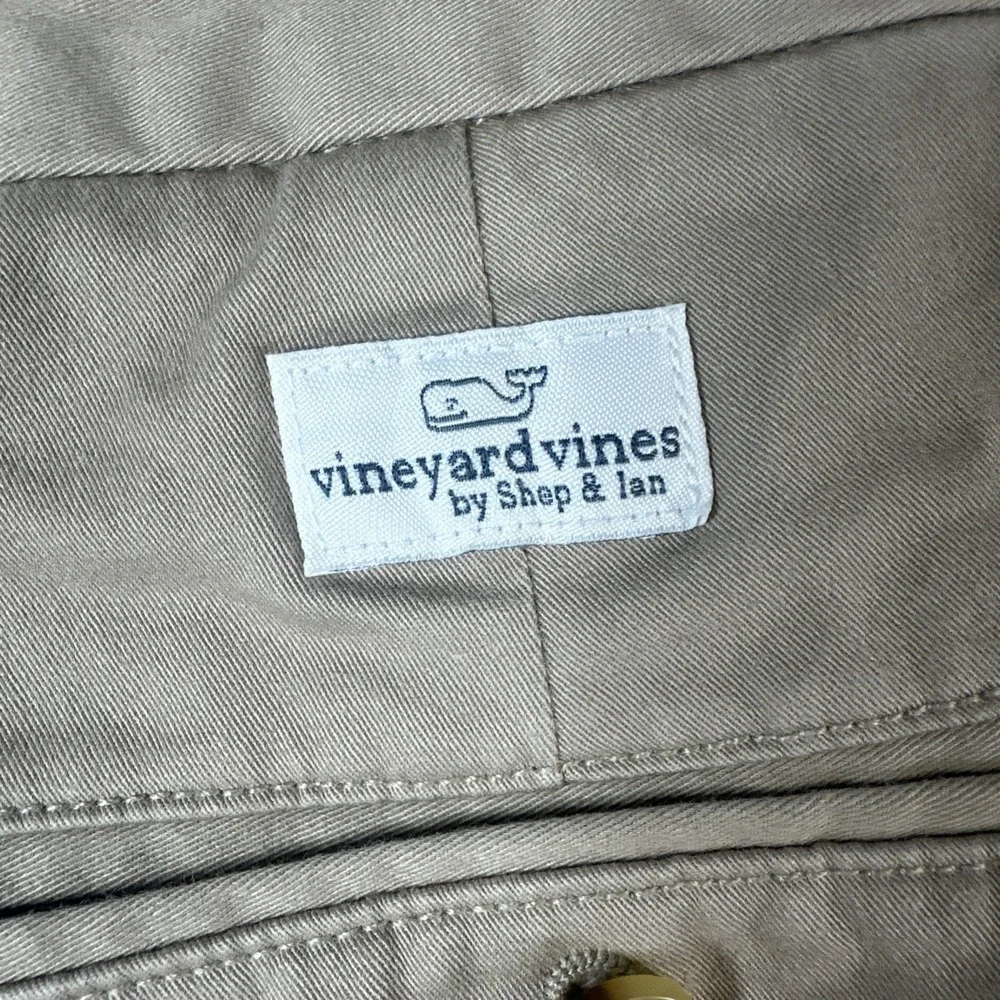 Vineyard Vines Shorts Mens Size 30 Khaki Tan Embroidered Mermaid Chinos